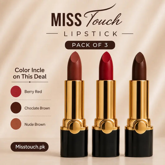 3 Colors MIss Touch Lipstick Set